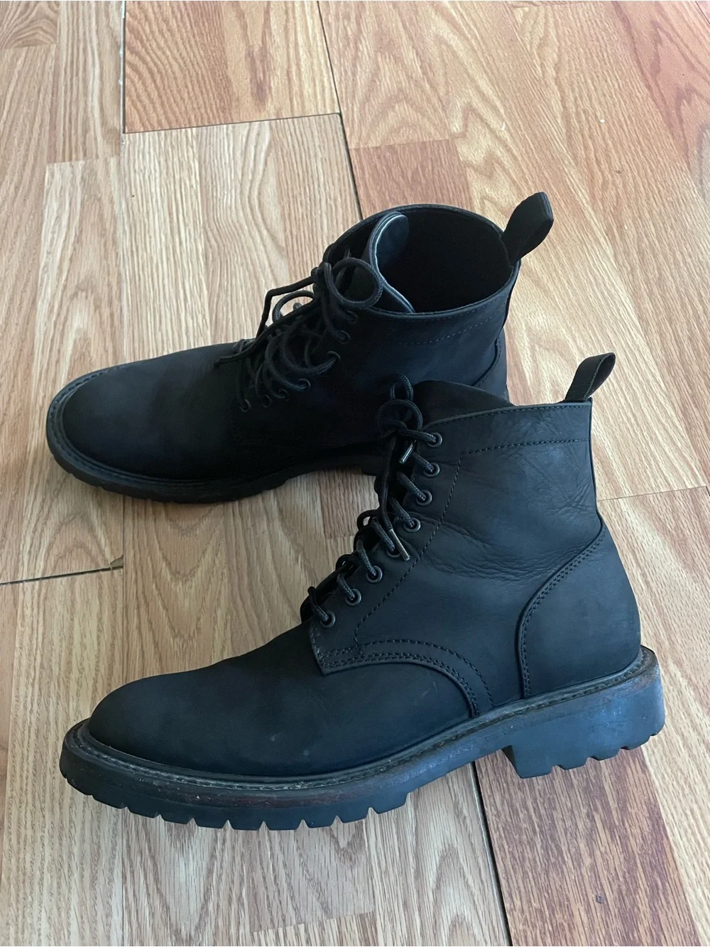 Thursday Boot Company Hero Lace-Up Black Matte WeatherSafeNubuck Boots 10.5